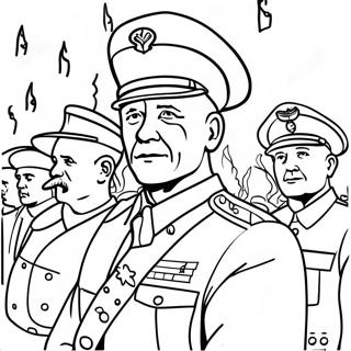 Patriotic Veterans Coloring Page 7652-6463