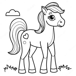 Baby Horse Coloring Page 7661-6468