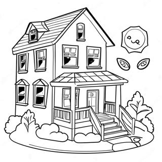 Gabby Dollhouse Coloring Page 7671-6476