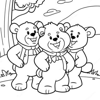 Berenstain Bears Family Adventure Coloring Page 7682-6485