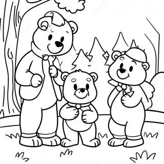 Berenstain Bears Family Adventure Coloring Page 7682-6486