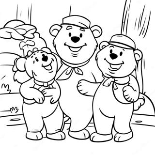 Berenstain Bears Family Adventure Coloring Page 7682-6488