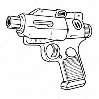 Colorful Nerf Blaster Coloring Page 7722-6520