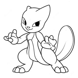 Mewtwo In Battle Coloring Page 772-627