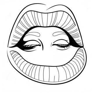 Lips Coloring Pages