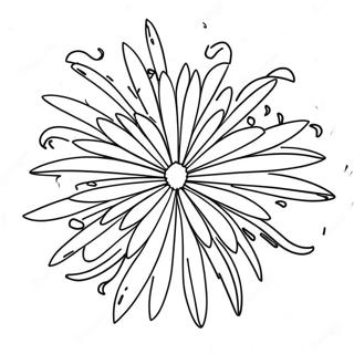 Firework Explosion Coloring Page 7741-6532