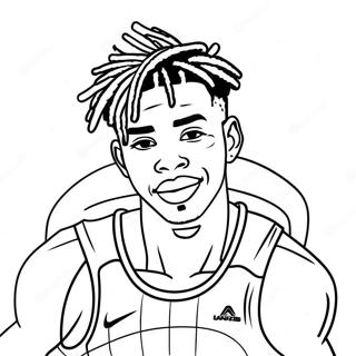 Ja Morant Coloring Page 7761-6548