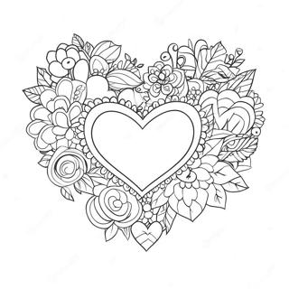 Valentine S Day Heart Coloring Page 7772-6565