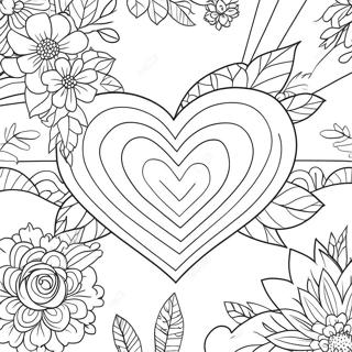 Valentine S Day Heart Coloring Page 7772-6567