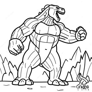 Godzilla Vs Kong Epic Battle Coloring Page 7801-6574