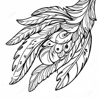 Feather Coloring Pages