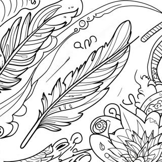 Feather Coloring Page 7811-6590