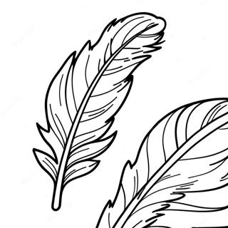 Feather Coloring Page 7811-6592