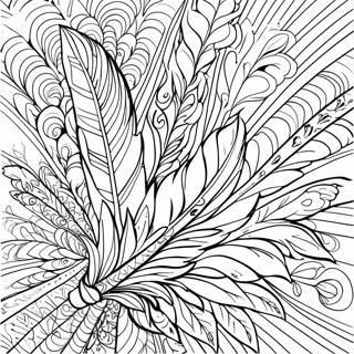 Feather Coloring Pages