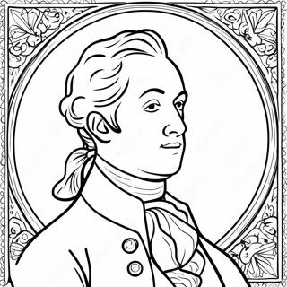 Alexander Hamilton Portrait Coloring Page 7872-6644