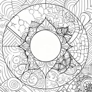 Large Geometric Circle Coloring Page 7892-6659