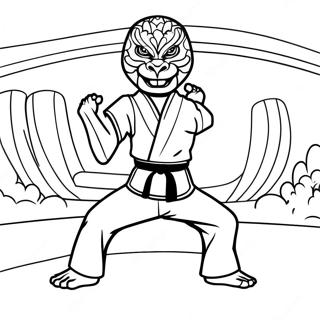 Cobra Kai Dojo Coloring Page 7912-6669