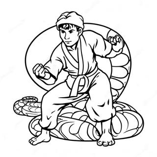 Cobra Kai Dojo Coloring Page 7912-6672