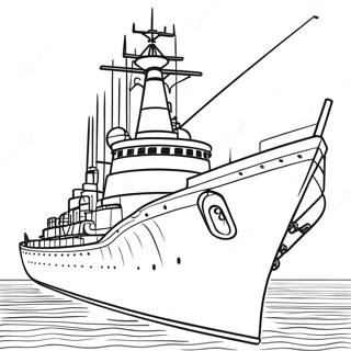 Battleship Coloring Page 7921-6674