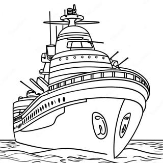 Battleship Coloring Page 7921-6675