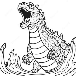 Shin Godzilla Roaring Coloring Page 792-630