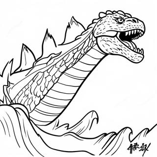 Shin Godzilla Roaring Coloring Page 792-631