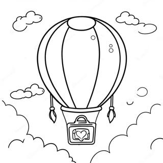 Colorful Last Day Of School Balloon Coloring Page 7932-6686