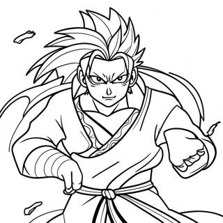 Rengoku In Battle Pose Coloring Page 7972-6723