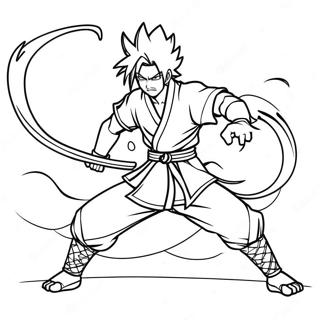 Rengoku In Battle Pose Coloring Page 7972-6724