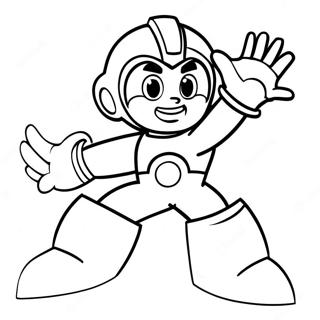 Megaman In Action Coloring Page 7982-6726