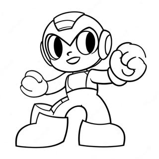 Megaman In Action Coloring Page 7982-6728