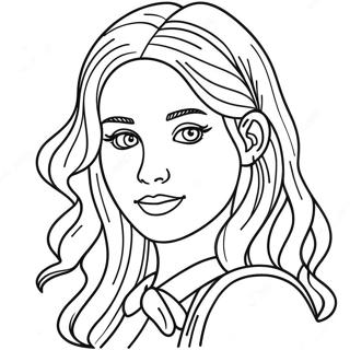 Pretty Girl Realistic Girl Coloring Pages