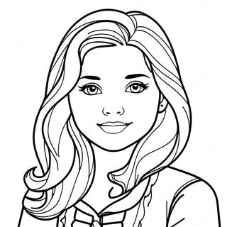 Pretty Girl Realistic Girl Coloring Page 7991-6732