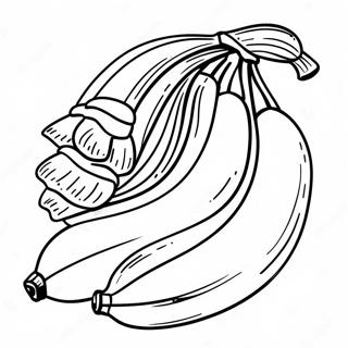 Banana Coloring Pages