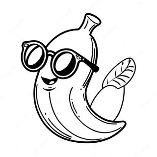 Banana Coloring Pages