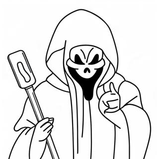 Ghostface Coloring Page 801-636