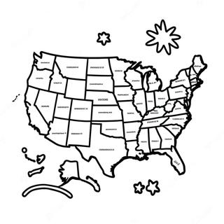 Usa Map Coloring Pages