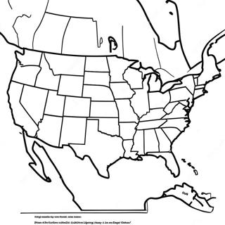 Usa Map Coloring Page 8021-6754