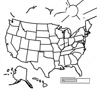 Usa Map Coloring Page 8021-6756