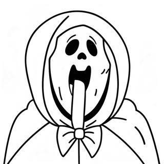 Ghostface In Scary Costume Coloring Page 802-637