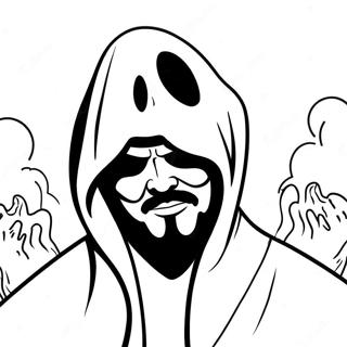 Ghostface In Scary Costume Coloring Page 802-638