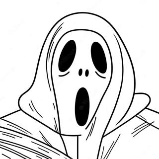 Ghostface In Scary Costume Coloring Page 802-639