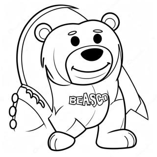 Chicago Bears Mascot Coloring Page 8032-6765