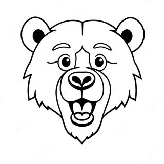 Chicago Bears Mascot Coloring Page 8032-6767