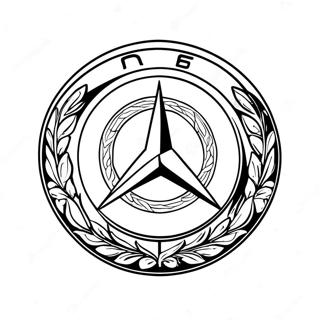 Mercedes Logo Coloring Page 8041-6774