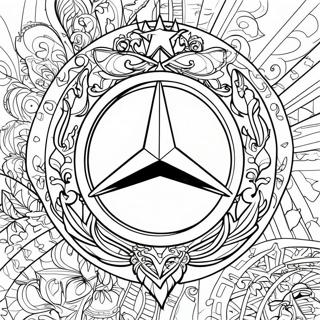 Mercedes Logo Coloring Page 8041-6775