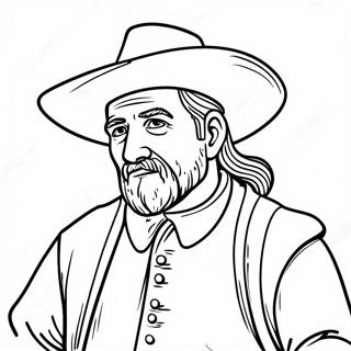 Pilgrim Coloring Pages