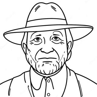 Pilgrim Coloring Page 8071-6795