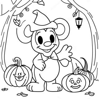 Large Disney Halloween Coloring Page 8081-6818