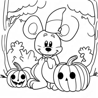 Large Disney Halloween Coloring Page 8081-6820